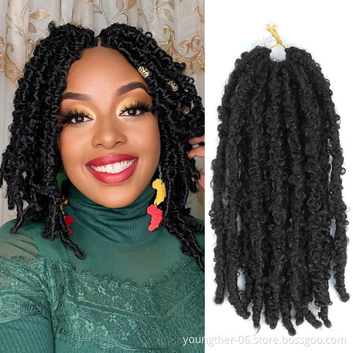 Butterfly Locs Crochet Hair Distressed Faux Locs Crochet Hair Pre Looped Natural Color  Butterfly Locs